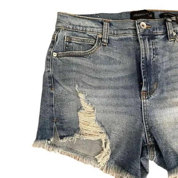 Kendall & Kylie the Icon Short Womens High Rise Blend Denim Blue SZ 7/28 # 1186 - Picture 3 of 15